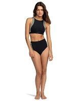 Roxy Women's Pro Neoprene High Waisted Bikini Bottoms