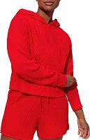 EleVen by Venus Williams Women's In Bloom Long Sleeve Hooded Shirt