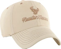 '47 Women's Houston Texans Haze Clean Up Beige Adjustable Hat