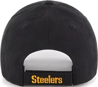 '47 Men's Pittsburgh Steelers MVP Black Adjustable Hat