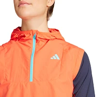 adidas Women's Adizero Half-Zip Running Vest