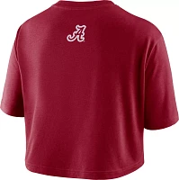 Nike Women's Alabama Crimson Tide Crimson Dri-FIT Logo Cropped T-Shirt