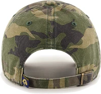 '47 Men's Los Angeles Rams Camo Adjustable Clean Up Hat