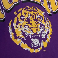 Mitchell & Ness Men's LSU Tiger Purple Fashion Fleece Crew Neck Sweatshirt