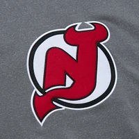 Mitchell & Ness New Jersey Devils Snow Wash Grey Crew Neck Sweatshirt