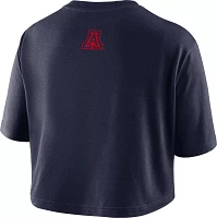 Nike Women's Arizona Wildcats Navy Dri-FIT Logo Cropped T-Shirt