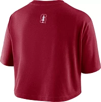 Nike Women's Stanford Cardinal Dri-FIT Logo Cropped T-Shirt