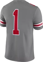 Nike Men's Ohio State Buckeyes Grey Dri-FIT Alternate Game Football Jersey