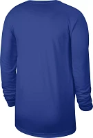 Nike Men's Detroit Pistons Blue Practice Long Sleeve T-Shirt