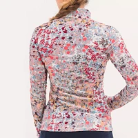 Foray Golf Women's Printed Full Zip Layering Pullover