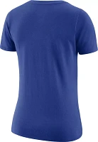 Nike Women's Philadelphia 76ers Blue Logo V-Neck T-Shirt