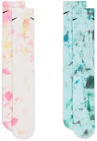 Nike Colorsplash Tie Dye 2 Pack Crew Socks