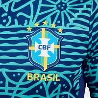 Nike Adult Brazil 2024 Teal Prematch Jersey