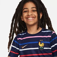 Nike Youth France 2024 Navy Prematch Jersey