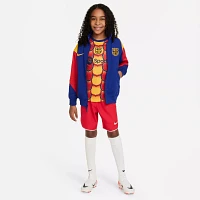 Nike Youth FC Barcelona 2023-2024 Lunar New Year Gold Prematch Jersey