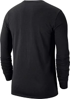 Nike Men's Georgia Bulldogs Black Cotton Varsity Game Long Sleeve T-Shirt