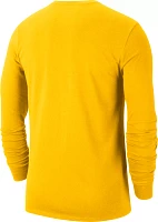 Nike Men's Michigan Wolverines Maize Cotton Varsity Game Long Sleeve T-Shirt