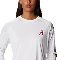 Columbia Women's Alabama Crimson Tide White Tidal Long Sleeve T-Shirt