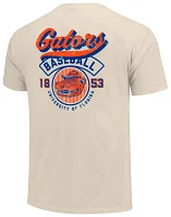 Image One Men's Florida Gators Ivory Baseball Logo T-Shirt