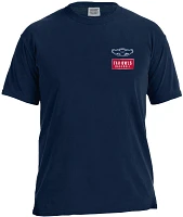 Image One Men's Florida Atlantic Owls Blue Baseball Flag T-Shirt