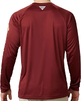 Columbia Men's Florida State Seminoles Garnet Terminal Tackle Long Sleeve T-Shirt