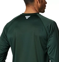 Columbia Men's Michigan State Spartans Green Terminal Tackle Long Sleeve T-Shirt