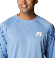 Columbia Men's North Carolina Tar Heels White Terminal Tackle Long Sleeve T-Shirt