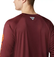 Columbia Men's Virginia Tech Hokies Maroon Terminal Tackle Long Sleeve T-Shirt