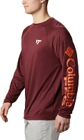 Columbia Men's Virginia Tech Hokies Maroon Terminal Tackle Long Sleeve T-Shirt