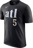 Nike Men's 2023-24 City Edition Atlanta Hawks Dejounte Murray #5 Black T-Shirt