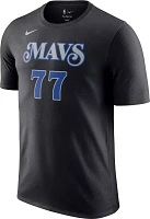 Nike Men's 2023-24 City Edition Dallas Mavericks Luka Doncic #77 Black T-Shirt