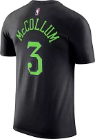 Nike Men's 2023-24 City Edition New Orleans Pelicans CJ McCollum #3 Black T-Shirt