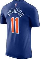 Nike Men's 2023-24 City Edition New York Knicks Jalen Brunson #11 Blue T-Shirt