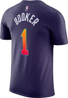Nike Men's 2023-24 City Edition Phoenix Suns Devin Booker #1 Black T-Shirt