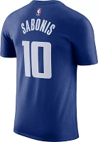 Nike Men's 2023-24 City Edition Sacramento Kings Domanatas Sabonis #10 Blue T-Shirt