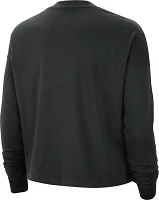 Nike Women's 2023-24 City Edition Chicago Bulls Black Boxy Long Sleeve T-Shirt