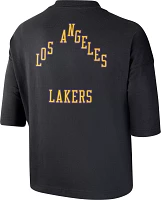 Nike Women's 2023-24 City Edition Los Angeles Lakers Black Boxy Long Sleeve T-Shirt