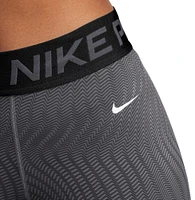 Nike Women's Pro Dri-FIT Mid-Rise 3" Printed Shorts