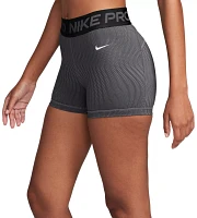 Nike Women's Pro Dri-FIT Mid-Rise 3" Printed Shorts