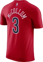 Nike Men's New Orleans Pelicans CJ McCollum #3 Red T-Shirt