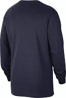 Nike Men's Penn State Nittany Lions Navy Classic Core Cotton Logo Long Sleeve T-Shirt