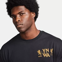 Nike Adult Liverpool FC x LeBron James 2023-2024 MAX90 Black/Gold T-Shirt