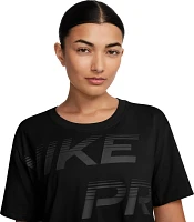 Nike Women's Pro Dri-FIT Graphic Short-Sleeve Top