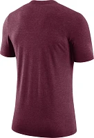 Nike Men's Virginia Tech Hokies Maroon Tri-Blend Retro Logo T-Shirt