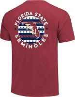 Image One Men's Florida State Seminoles Garnet Circle Graphic T-Shirt