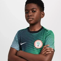 Nike Youth Nigeria 2024 Grey Prematch Jersey