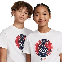 Nike Youth Paris Saint-Germain Crest White T-Shirt