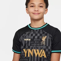 Nike Youth Liverpool FC x LeBron James 2023-2024 Black Replica Jersey