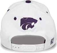 The Game Men's Kansas State Wildcats White Bar Adjustable Hat