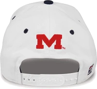 The Game Men's Ole Miss Rebels White Bar Adjustable Hat